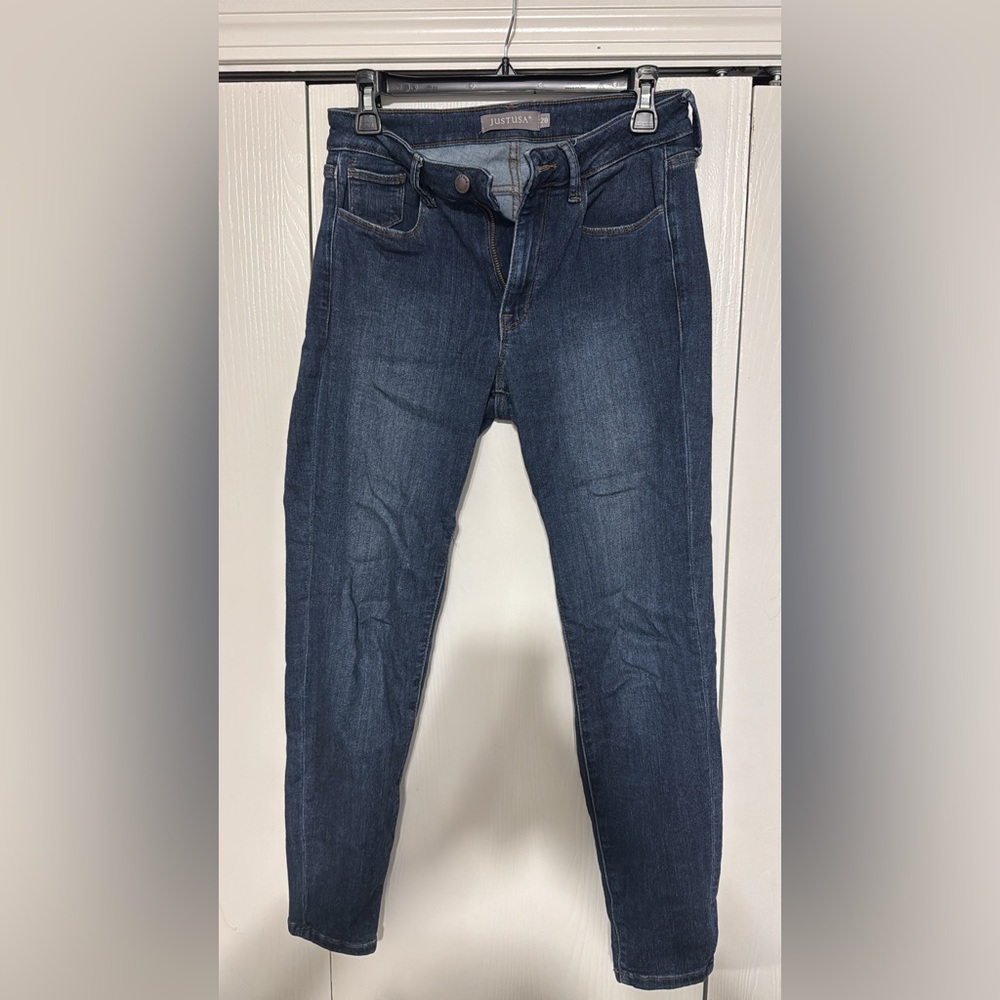 Just USA Women's Skinny Jeans - Dark Blue